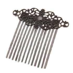 2 Pcs Retro Carved Flower Vines Bronze Hairpin Decorative Hair Combs DIY Bridal Hair Accessories Hair Pin