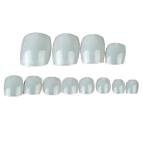 500 Pieces Natural Color Artificial Nails Tips Full Cover False Toenails