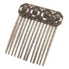 3 Pcs Retro Metal Side Comb Chinese Old Style Hairpin Decorative Hair Combs Bronze DIY Bridal Hair Accessories Hair Pin