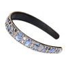 Beaded Hair Hoop Wide Hairband Bling Bling Rhinestone Headband for Women