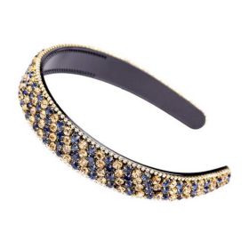 Beaded Hair Hoop Wide Hairband Hair Accessory Bling Bling Rhinestone Headband