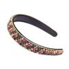 Hair Accessory Bling Bling Rhinestone Hair Hoop Headband Beaded Hairband Wide