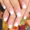 Modern Style Pink&White Artificial False Nails Tips Fake Nails Decoration 2 Box