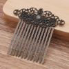 2 Pcs Retro Carved Flower Vines Bronze Hairpin Decorative Hair Combs DIY Bridal Hair Accessories Hair Pin