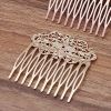 3 Pcs 10 Teeth Side Comb Hair Comb Metal Hair Clip Flower Vine Cirrus Decorative Comb, KC Gold Hair Pin