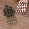 3 Pcs Retro Bronze Metal Side Comb Dunhuang Hair Ornaments Hairpin Decorative Bridal Hair pieces Hair Pin