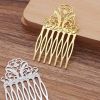 5 Pcs Gold Metal Side Comb Chinese Style Hairpin Topknot Hair Clip Bridal Hair Accessories Hair Pin