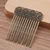 3 Pcs Retro Metal Side Comb Chinese Old Style Hairpin Decorative Hair Combs Bronze DIY Bridal Hair Accessories Hair Pin