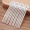 3 Pcs Silver Side Comb Chinese Old Style Hairpin Decorative Hair Combs DIY Bridal Hair Accessories Hair Pin