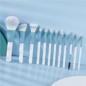 12 Pcs Makeup Brushes Makeup Brush Set (Color: Blue)