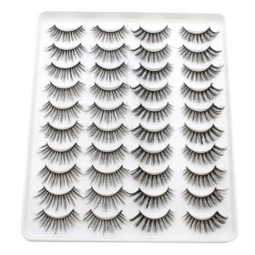 20 Pairs Mink Lashes Natural False Eyelashes Dramatic Volume Fake Lashes Soft Thick Long Eyelashes Wispy Makeup Extension 2022 (Color: YP210)