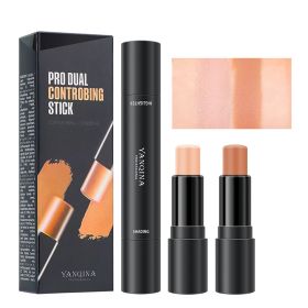 Face Highlighter Contour Sticks Makeup Double Ended Contouring Highlight Stick (Color: 2)