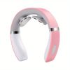 Electric Pulse Neck Massager Cordless Intelligent Neck Massager With Heat 15 Levels Deep Tissue Trigger Point Massager