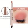 12 Color Eyeshadow Stick Eyeliner Pen, Highlighter Glitter Pearly Shimmer Matte Eyeshadow Pen, Eye Makeup Brightening Stick