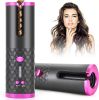 Wireless Automatic Curling Iron Rotating Ceramic Heating Hair Curler USB Rechargeable Portable Auto Hair Waver Corrugated Curling Wand Electric Curlin