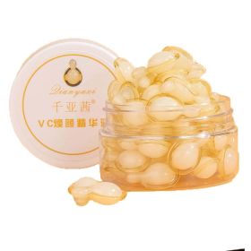 Vitamin C Facial Capsules Essence Anti-wrinkle Aging Whitening Shrink Pores Moisturizing Nourish Capsule Face Care (Color: 50Units, NET WT: Vitamin C)