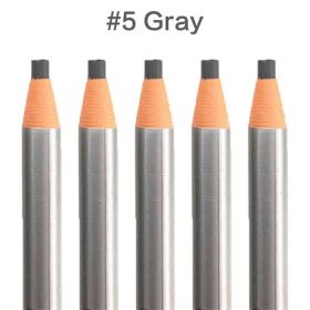 5pcs/Set Eyebrow Pencil Makeup Eyebrow Enhancers Cosmetic Art Waterproof Tint Stereo Types Coloured Beauty Tools Free Shipping (Color: 5-Gray)