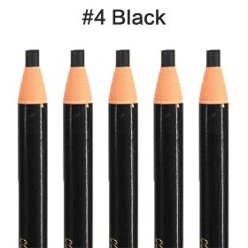 5pcs/Set Eyebrow Pencil Makeup Eyebrow Enhancers Cosmetic Art Waterproof Tint Stereo Types Coloured Beauty Tools Free Shipping (Color: 4-Black)