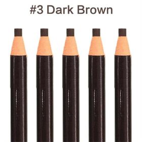 5pcs/Set Eyebrow Pencil Makeup Eyebrow Enhancers Cosmetic Art Waterproof Tint Stereo Types Coloured Beauty Tools Free Shipping (Color: 3-Dark Brown)