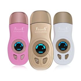 Electric Rechargeable Hair Removal Women & Men Body Hair Heating Epilator Shaver (Color: Gold)