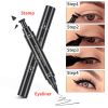 Eyes Liner Liquid Make Up Pencil Waterproof Black Double-ended Makeup Stamps Eyeliner Pencil