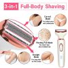 Electric Razor Shaver Trimmer for Women Painless Body Razors and Facial Hair Remover