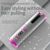 Wireless Automatic Curling Iron Rotating Ceramic Heating Hair Curler USB Rechargeable Portable Auto Hair Waver Corrugated Curling Wand Electric Curlin