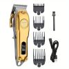 Professional T-Blade Hair Clippers For Men Cordless Hair Cutting Kit Rechargeable Beard Trimmer With LED Display